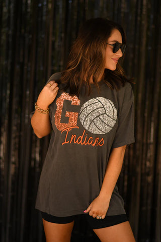 Go Faux Glitter Volleyball Tee