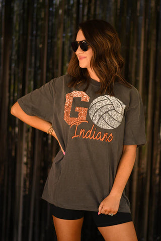 Go Faux Glitter Volleyball Tee