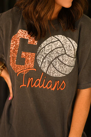 Go Faux Glitter Volleyball Tee